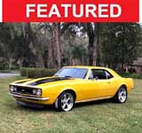 1st gen restored yellow 1967 Chevrolet Camaro 4spd For Sale