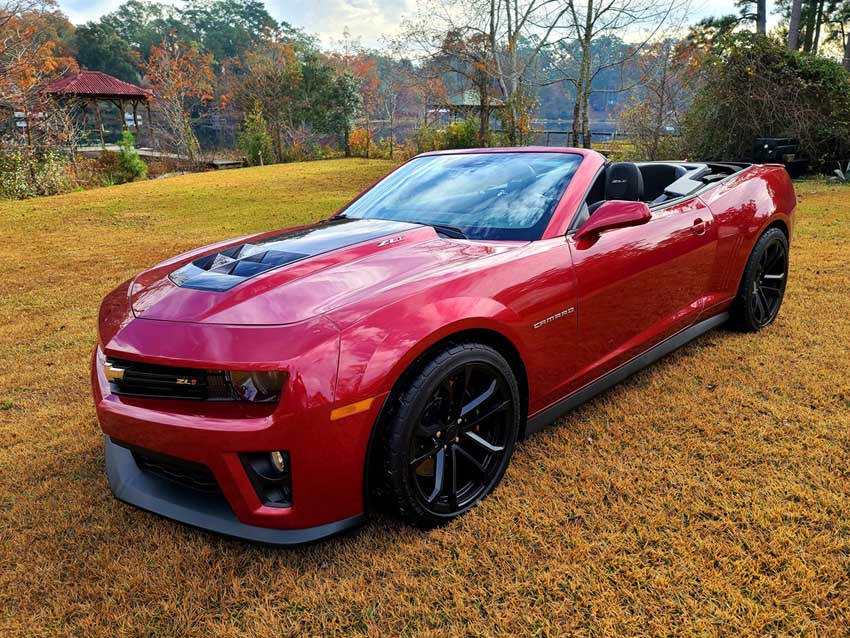 5th Gen Crystal Red 2013 Chevrolet Camaro Zl1 Convertible For Sale