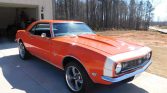 1st gen orange 1968 Chevrolet Camaro SS clone manual For Sale