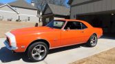 1st gen orange 1968 Chevrolet Camaro SS clone manual For Sale