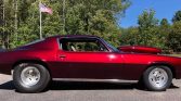 2nd gen Burgundy 1970 Chevrolet Camaro pro street drag car For Sale