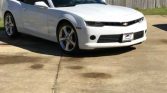 5th gen white 2014 Chevrolet Camaro convertible manual For Sale