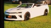 6th gen white 2017 Chevrolet Camaro SS convertible For Sale