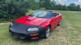 4th gen Bright Red 2001 Chevrolet Camaro Z28 convertible For Sale