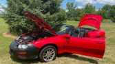 4th gen Bright Red 2001 Chevrolet Camaro Z28 convertible For Sale