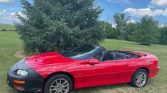 4th gen Bright Red 2001 Chevrolet Camaro Z28 convertible For Sale