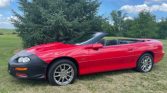 4th gen Bright Red 2001 Chevrolet Camaro Z28 convertible For Sale