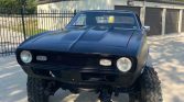 1st gen black 1968 Chevrolet Camaro on 77 Blazer frame For Sale