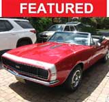 1st gen red 1967 Chevrolet Camaro RS SS convertible For Sale