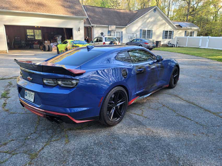 6th Gen Riverside Blue 2019 Chevrolet Camaro Zl1 For Sale Camarocarplace