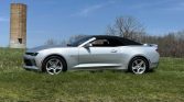 6th gen silver 2018 Chevrolet Camaro LT convertible For Sale