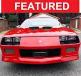 3rd gen red 1986 Chevrolet Camaro IROC Z28 coupe For Sale