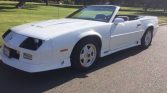 3rd gen white 1991 Chevrolet Camaro Z28 convertible For Sale
