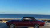 1st gen Madeira Maroon 1967 Chevrolet Camaro convertible For Sale