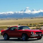 2nd gen red 1975 Chevrolet Camaro coupe base model For Sale