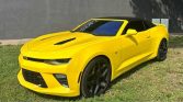 6th gen yellow 2017 Chevrolet Camaro convertible For Sale