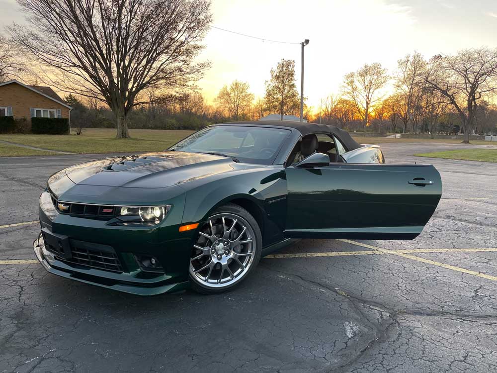 5th gen Green Flash 2015 Chevrolet Camaro 2SS convertible For Sale